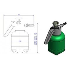Permetező kézi 1.5 L GARDEN