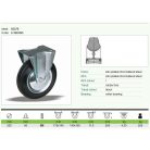 Kerék fix talpas fém felnis 225 55375