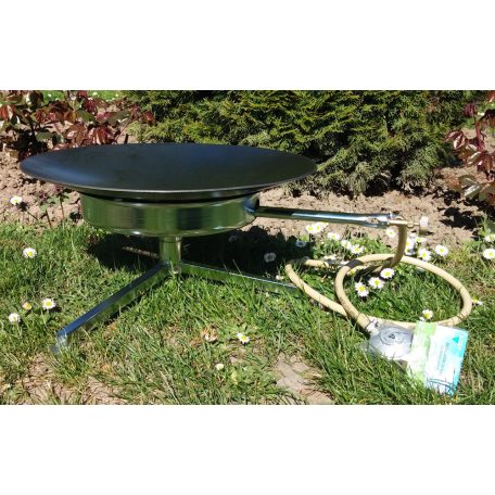 Sütőtárcsa állványos, gázégővel