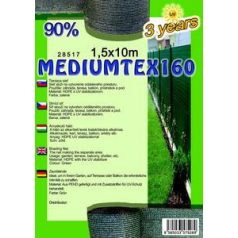   Árnyékoló háló Mediumtex 1.5x10m zöld 90% 160g/m2 28517