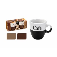 Kerámia bögre kávés 150 ml  2 db-os szett