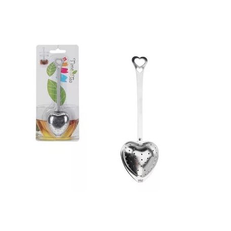 Teatojás Fém Szív Alakú Eng-569