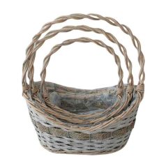 54-206 Fonott Füles Kosár Ovál "L"