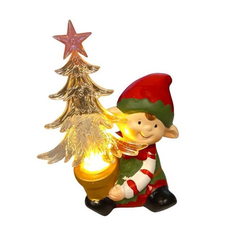 Kari Fig.Elf Led. 17 Cm AT24-215