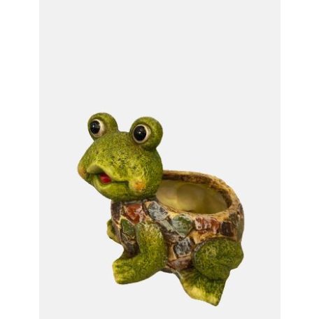 Dekor Kő Béka Kaspó 13Cm 241162 D