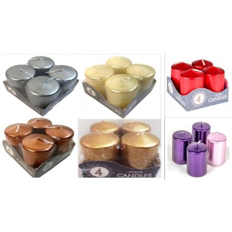 Gyertya Metál 4 Db ADVENTI 