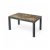 Rattan asztal  antracit  150×90 cm 