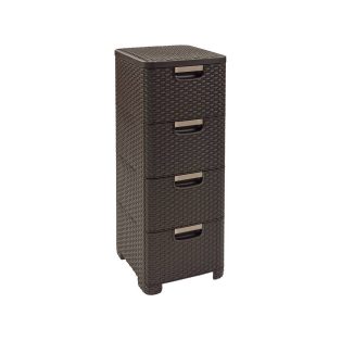 06605-210 Rattan 4 Fiókos Tároló Ba