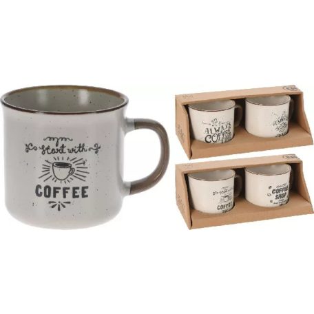 Bögre Stoneware 300Ml 2Db