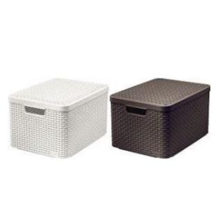 Rattan Hatású Kosár+Tető 30 L
