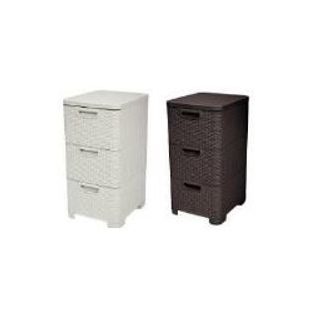 Rattan Fiókos Tároló 3X14 L