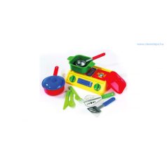 D-Toys Minikonyha Tűzhellyel, Kiegészítőkkel 11 Részes