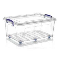 Tároló doboz tetővel,kerekekkel 30 L 30157