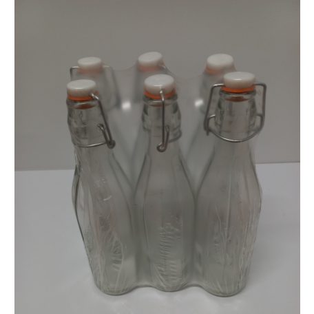 CSATOS ÜVEG 0,5L.CSATTAL 6DB/ZSUGOR