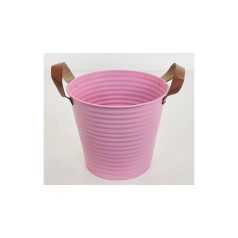 Bádog Kaspó Pink Bőrfül 140-B-22-05 