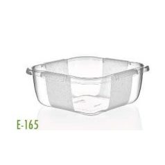 PolyTime Szögletes Tál Transp.6 L E-165 
