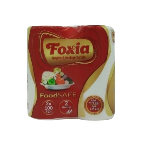Foxia papírtörlő 2tek. 2r. 2x100lap 15/#