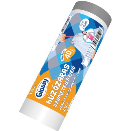 Szemeteszsák behúzós 40L15/C