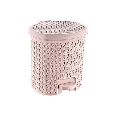 Rattan hatású pedálos szemetes  3 L  19,5×20,5×20,5 cm  01 1120
