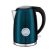 Berlinger Haus Metallic Aquamarine Line rozsdamentes acél elektromos vízforraló termosztáttal, 1,7 liter, 2200 W, sötétkék metál BH-9071