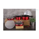 Berlinger Haus Metallic Burgundy Line 9 részes edénykészlet levehető nyéllel  BH-6145