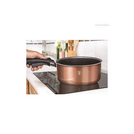 Berlinger Haus Metallic Rosegold Line 12 részes edénykészlet levehető nyéllel,márvány bevonattal BH-1591
