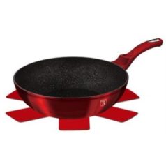   Berlinger Haus Metallic Burgundy Line wok márvány bevonattal, metál külső bevonattal 30 cm BH-6166