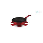 Berlinger Haus Metallic Burgundy Line wok márvány bevonattal, metál külső bevonattal 30 cm BH-6166
