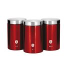 Berlinger Haus Metallic Burgundy Line 3 db-os konyhai tárolódoboz készlet BH-1343 