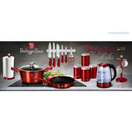 Berlinger Haus Metallic Burgundy Line 3 db-os konyhai tárolódoboz készlet BH-1343 