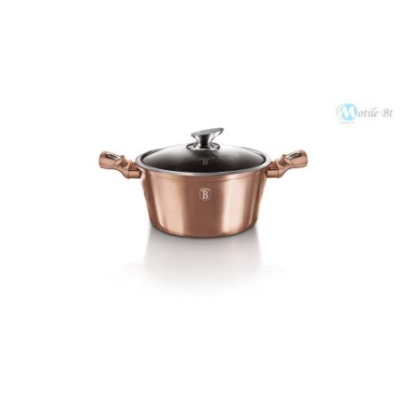 Berlinger Haus Metallic Rosegold Line magas lábas, fedővel 30 cm BH-6194