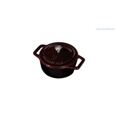   Berlinger Haus Metallic Burgundy Line öntöttvas mini fazék fedővel, 12 cm, burgundy BH-6496