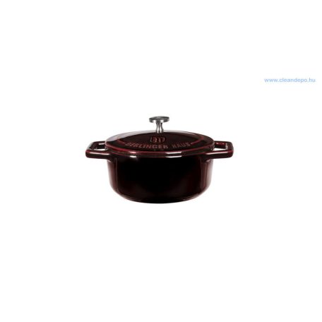 Berlinger Haus Metallic Burgundy Line öntöttvas mini fazék fedővel, 12 cm, burgundy BH-6496