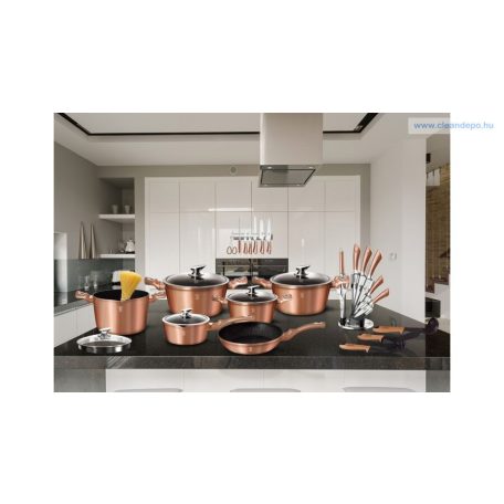 Berlinger Haus Metallic Rosegold Line elektromos konyhai robotgép rozsdamentes keverőtállal 6 liter 1300 W BH-9197