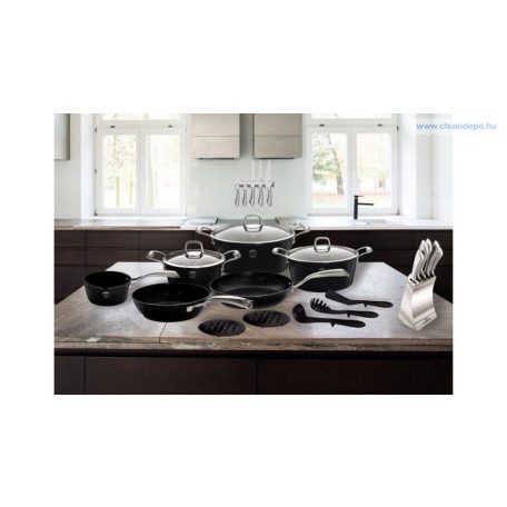 Berlinger Haus Royal Black Collection elektomos grillsütő titán bevonattal, ezüst fekete BH-9139