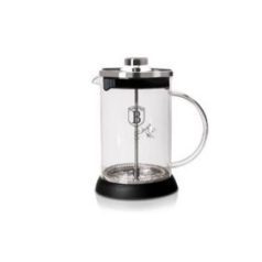   Berlinger Haus Black Silver Collection dugattyús kávé- és teafőző, 600 ml, ezüst/fekete  BH-6302