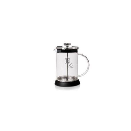 Berlinger Haus Black Silver Collection dugattyús kávé- és teafőző, 600 ml, ezüst/fekete  BH-6302