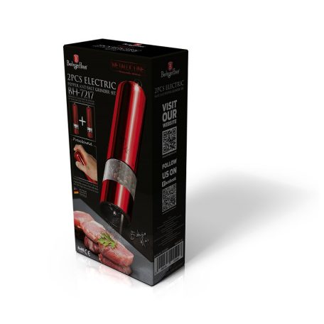 Berlinger Haus Burgundy Line Collection  Só és Bors Daráló Elektromos BH-7217 