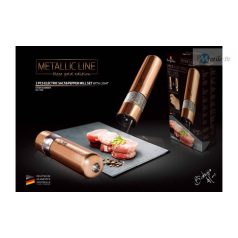   Berlinger Haus Metallic Rosegold Line 2 db-os elektromos fűszermalom készlet metál külső bevonattal, LED fénnyel BH-1905