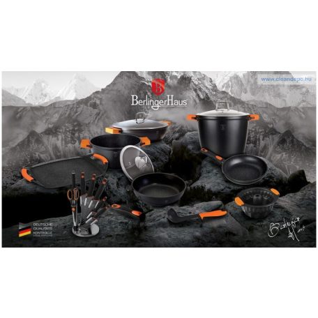 Berlinger Haus Granit Diamond Line grill serpenyő márvány bevonattal BH-1794