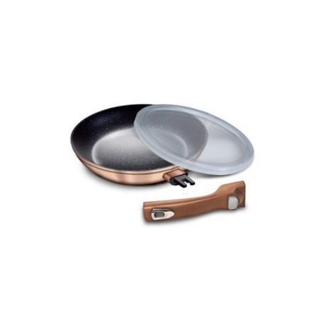 Berlinger Haus Metallic Rosegold Line serpenyő márvány bevonattal, levehető nyéllel 28 cm BH-1949 