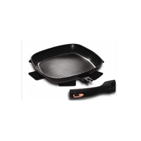 Berlinger Haus Black Rose Collection grill serpenyő márvány bevonattal, levehető nyéllel, 28 cm BH-1953