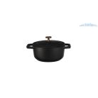 Berlinger Haus Black Rose Collection öntöttvas mini fazék fedővel, 10 cm, fekete/rosegold BH-6489