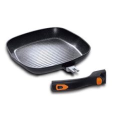   Berlinger Haus Granit Diamond Line grill serpenyő márvány bevonattal, levehető nyéllel, 28 cm BH-1956