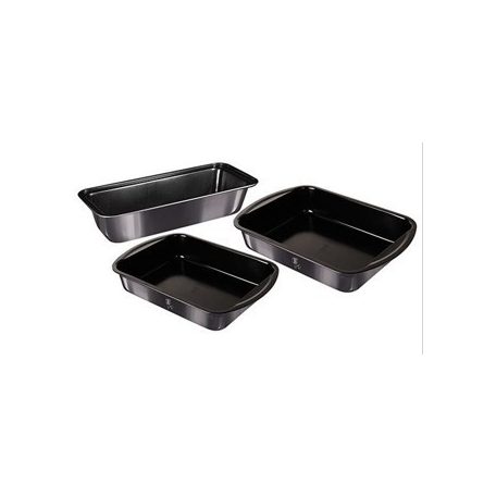 Berlinger Haus Carbon Pro Metallic Collection sütőforma készlet 3 részes, tapadásmentes bevonattal BH-7631