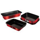 Berlinger Haus Burgundy Metallic Line sütőforma készlet 3 részes, tapadásmentes bevonattal BH-7632