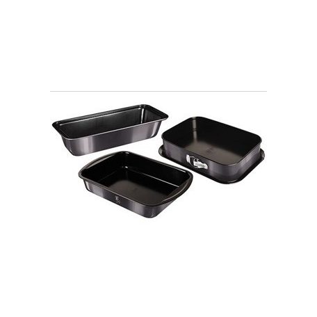 Berlinger Haus Carbon Pro Collection 3 részes sütőforma készlet titán bevonattal BH-7634