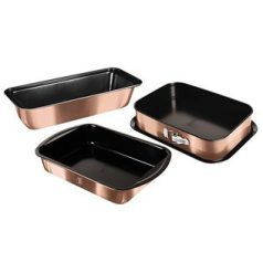   Berlinger Haus Metallic Rosegold Line 3 részes sütőforma készlet titán bevonattal, metál külső bevonattal BH-7633