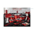 Berlinger Haus Metallic Burgundy Line 4 részes edénykészlet márvány bevonattal, metál külső bevonattal  BH-6779 