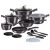 Berlinger Haus Metallic Line Carbon collection 18 részes edénykészlet BH-6887 